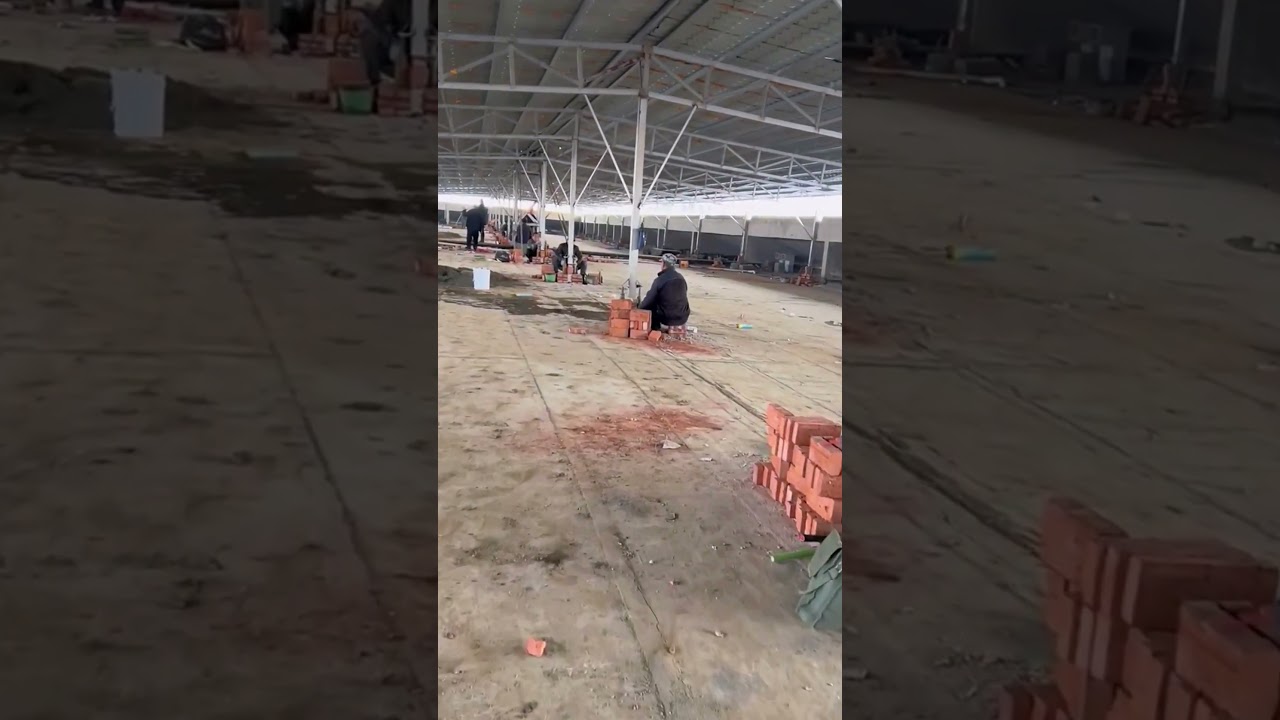 Raised giant tin shed technique- Good tools and machinery make work easy