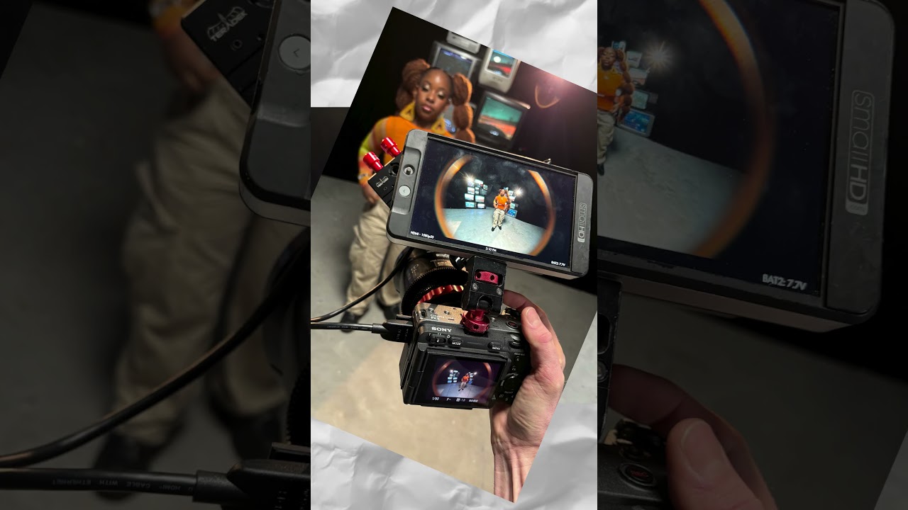 Using a fish eye lens for a music video  #filmmaking #behindthescenes #sonyfx3