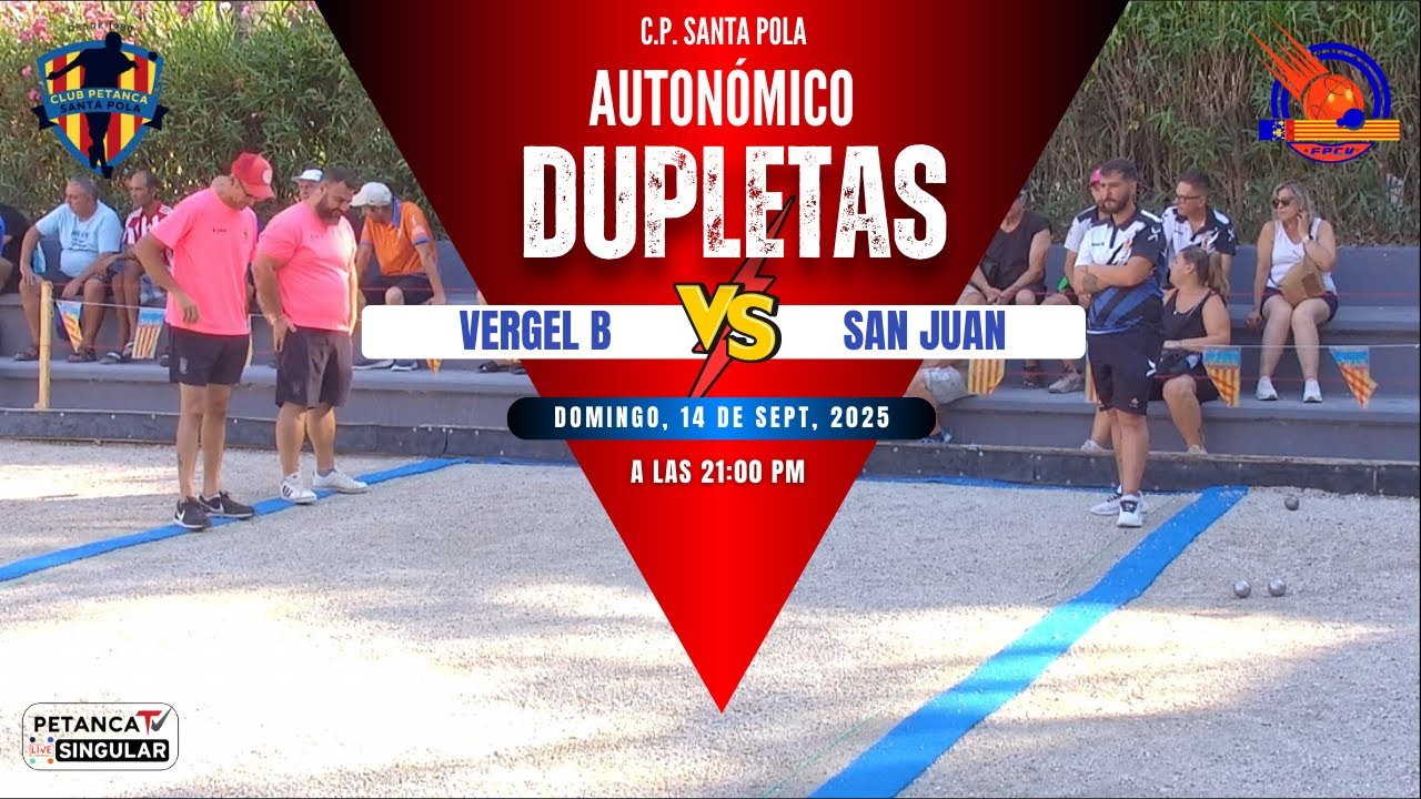 Campeonato Autonómico Dupletas - Vergel  B VS San Juan