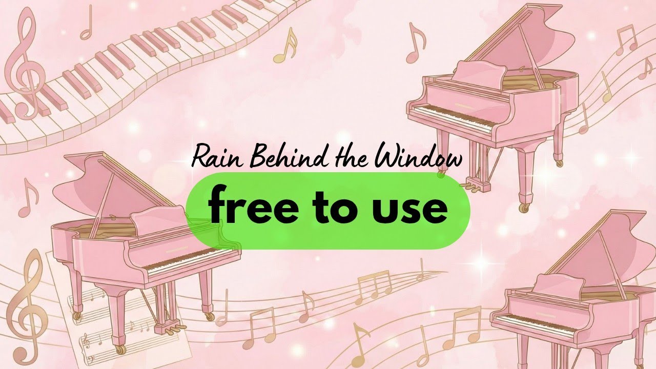 piano (BGM) ✅  | Rain Behind the Window | for storytelling | no copyright