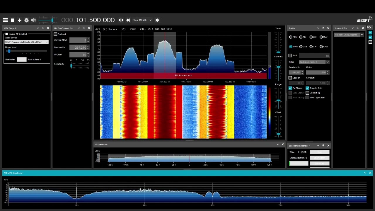 (Technical Difficulties) 101.5 WKXW's HD Turning Back On + AUX and Main Transmitter on at same time.