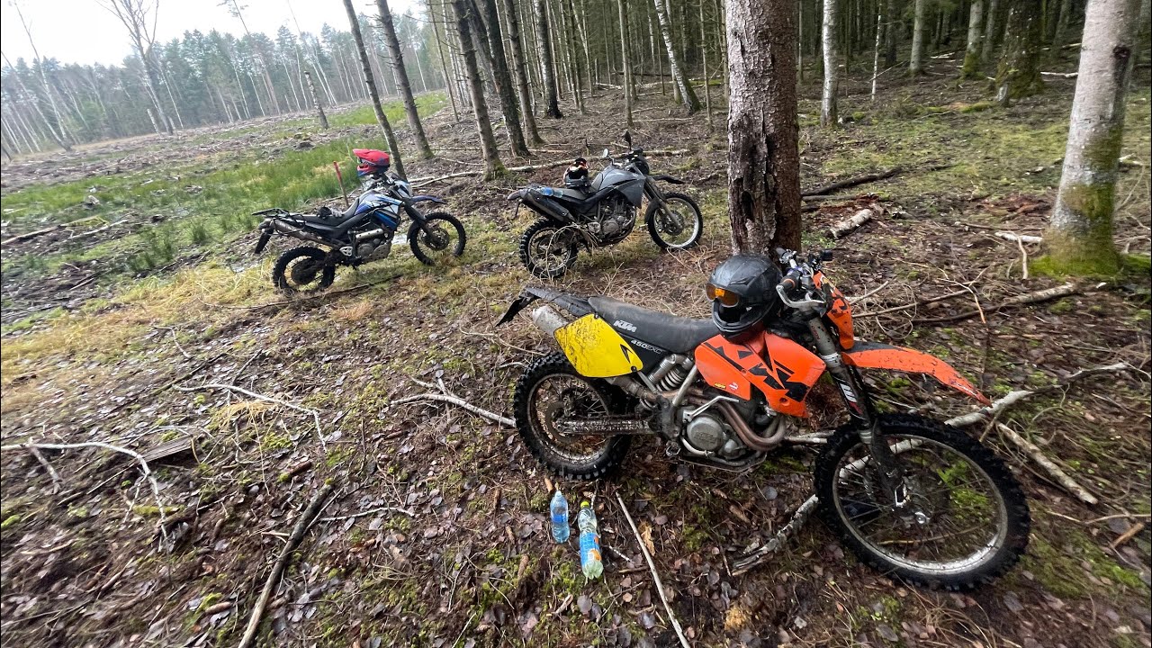 Jurbarko miške, su enduro motociklais
