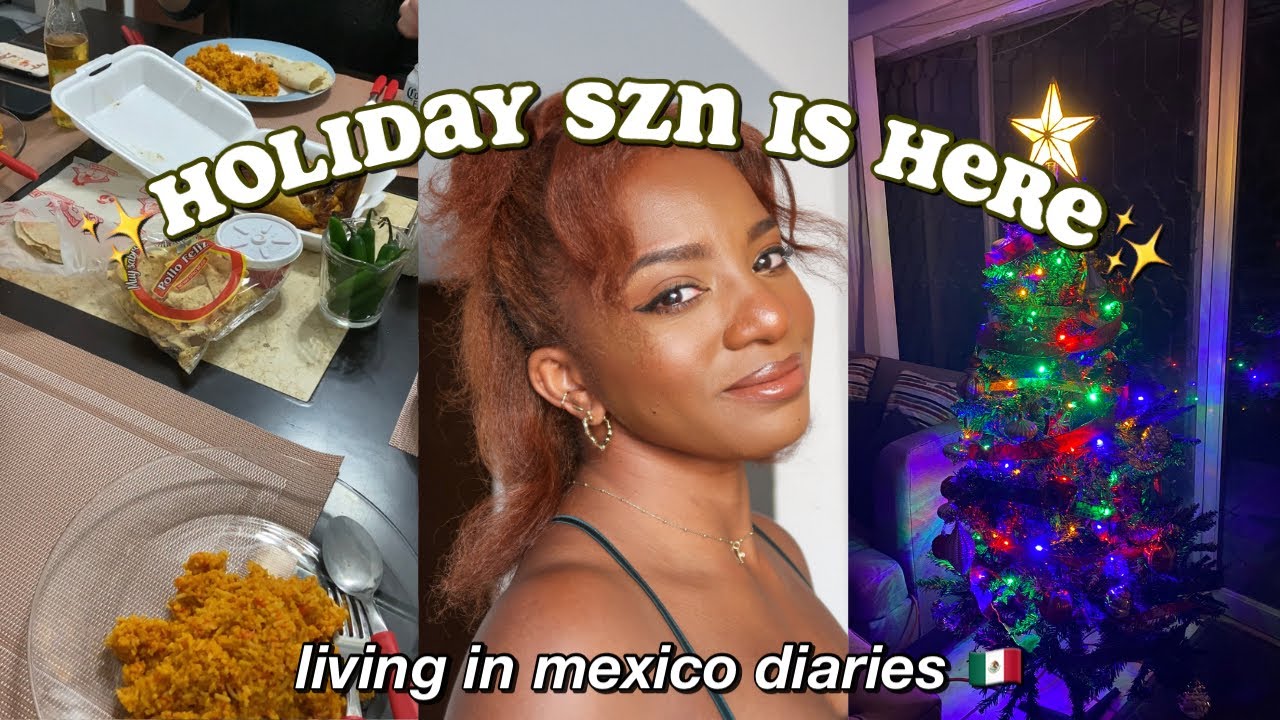 x-mas decorate & cook with me! making jollof rice 🎄✨ // living in mexico diaries 🇲🇽