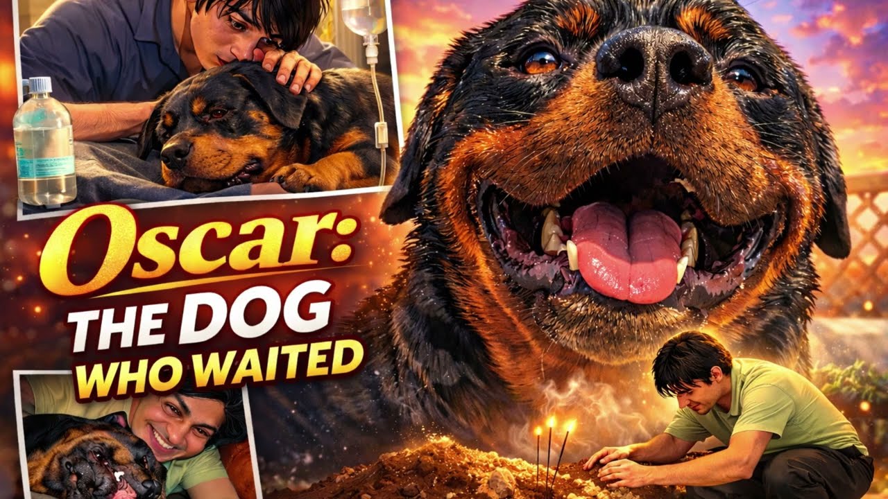The Dog Who Waited .Oscar final good bye .An Emotional Anime Tribute #rottweiler #dog #loyalty