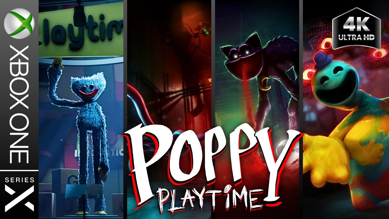 Poppy Playtime: Chapters 1-4 | Full Game Walkthrough | All Collectibles | 4K - No Commentary