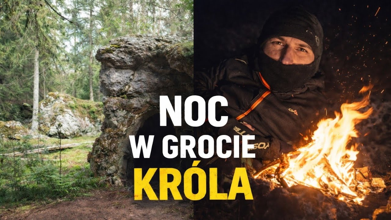 Noc w GROCIE KRÓLA na Gotlandii | bunkry i dzika noc w lesie