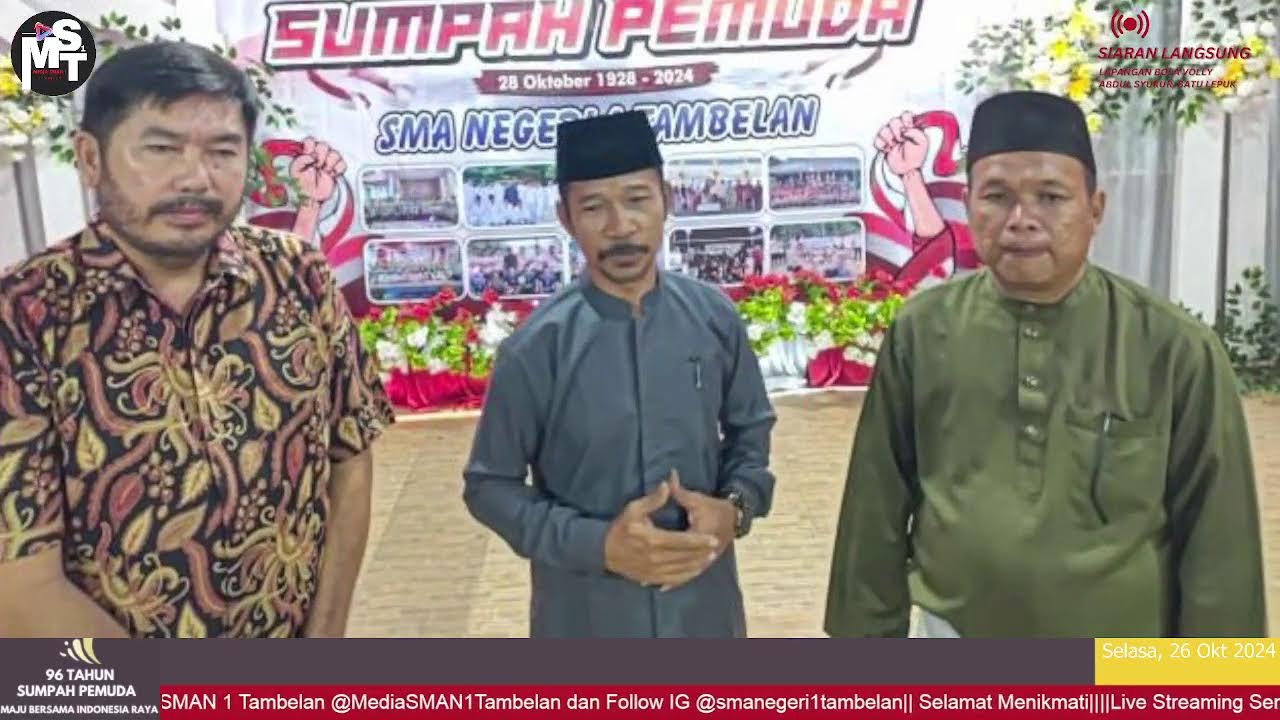 Malam Pembukaan Semarak Sumpah Pemuda 96 SMA Negeri 1 Tambelan dan Launching Media SMAN 1 Tambelan