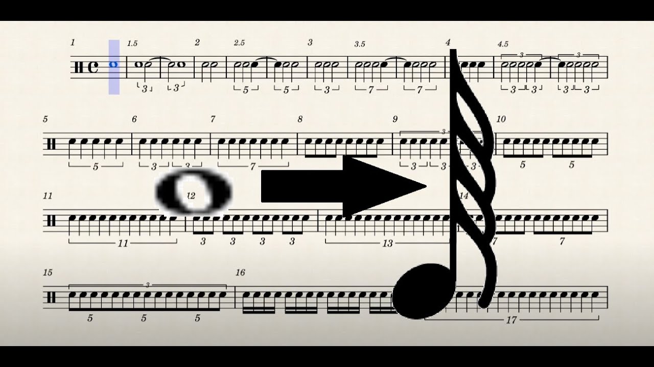 Beat Subdivisions 1-64th notes