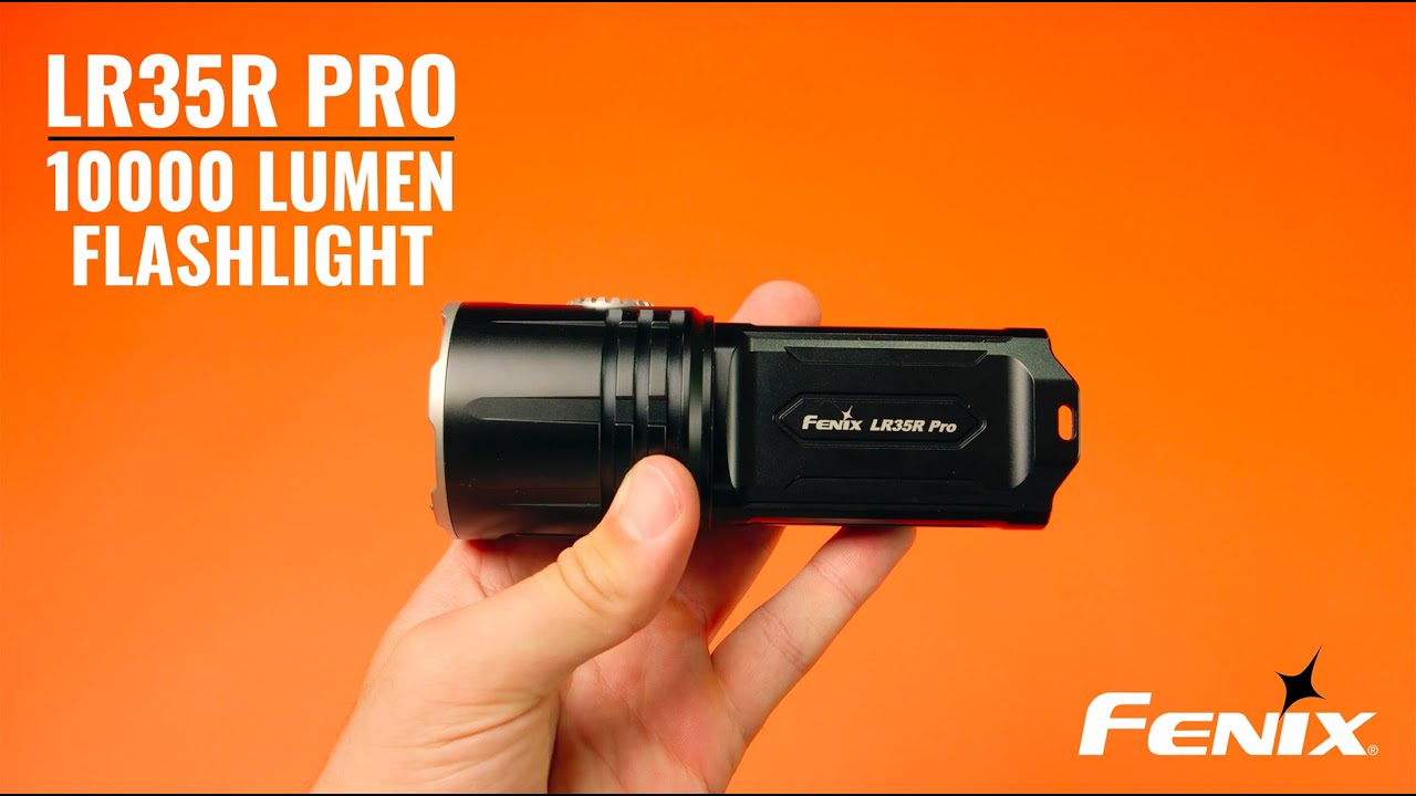 Fenix LR35R PRO 10,000 Lumen Flashlight – How to Operate + Full Feature Overview