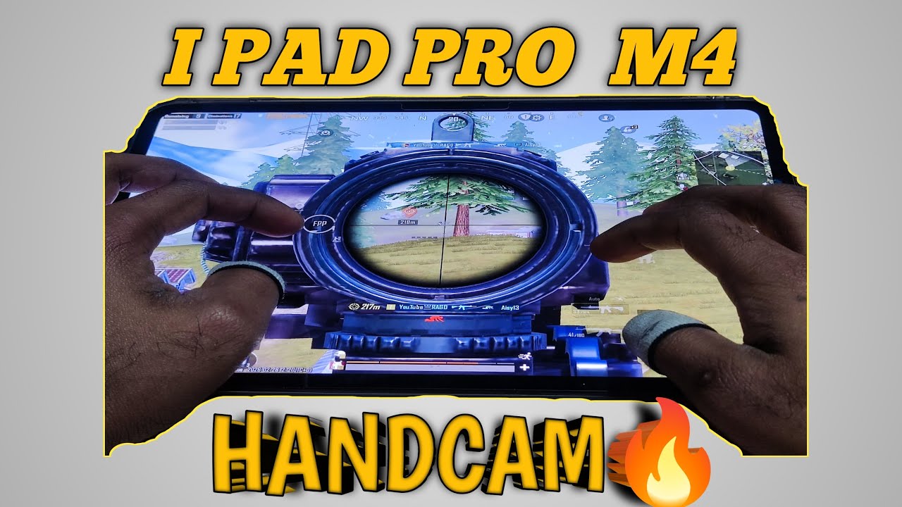I PAD PRO 11 PUBG/BGMI TEST 🔥M4 chip😎!! FULL GYRO+6 FINGERS GAMEPLAY 