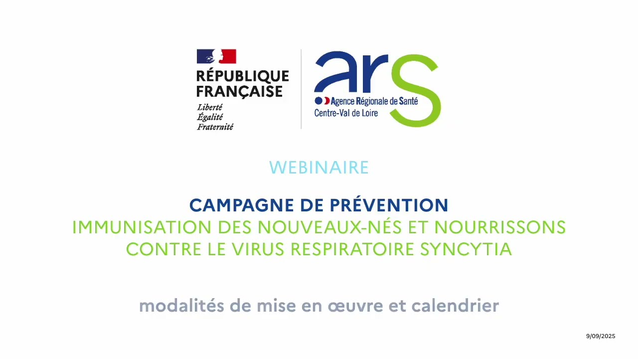 Webinaire présentation campagne de prévention : immunisation contre le virus respiratoire syncytia
