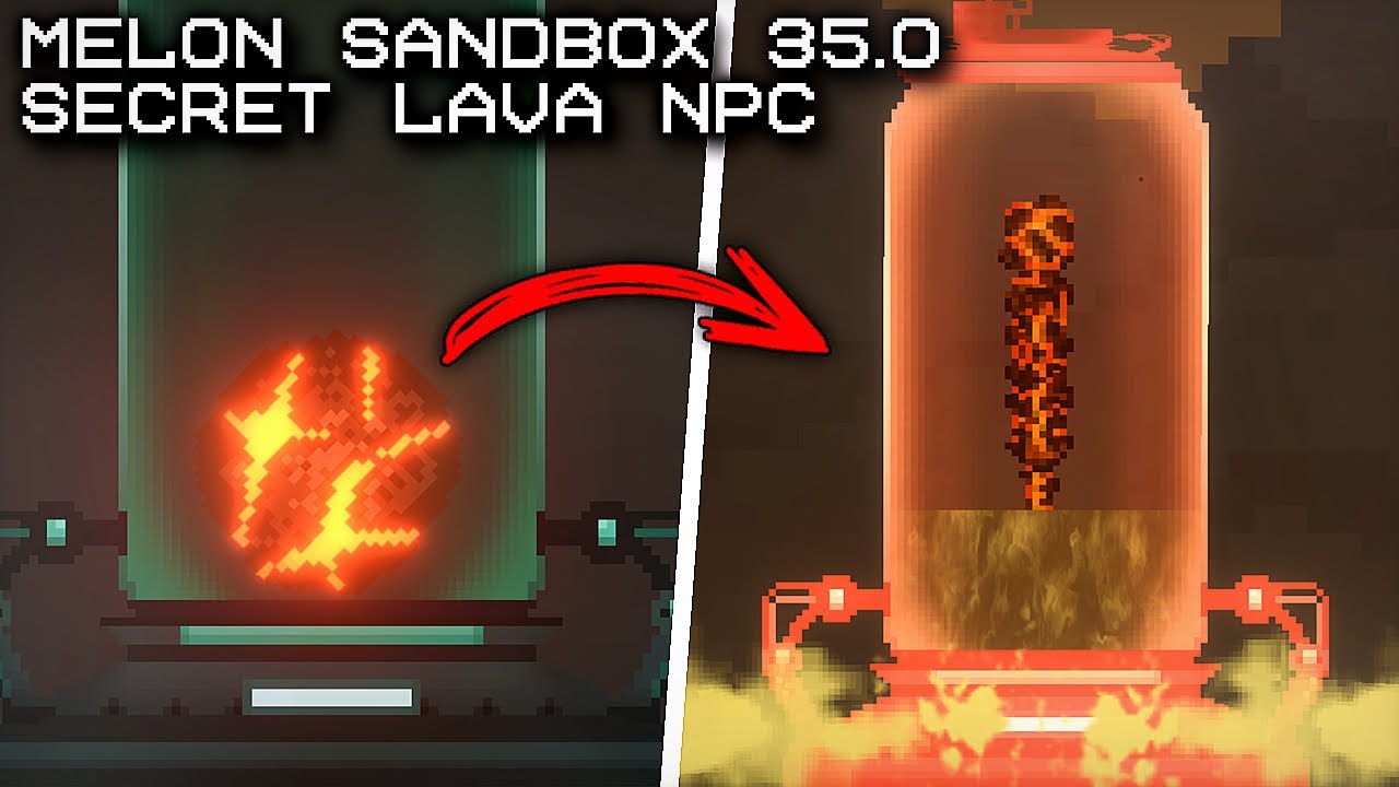 😱NEW SECRET LAVA NPC in Melon Playground UPDATE 35.0!