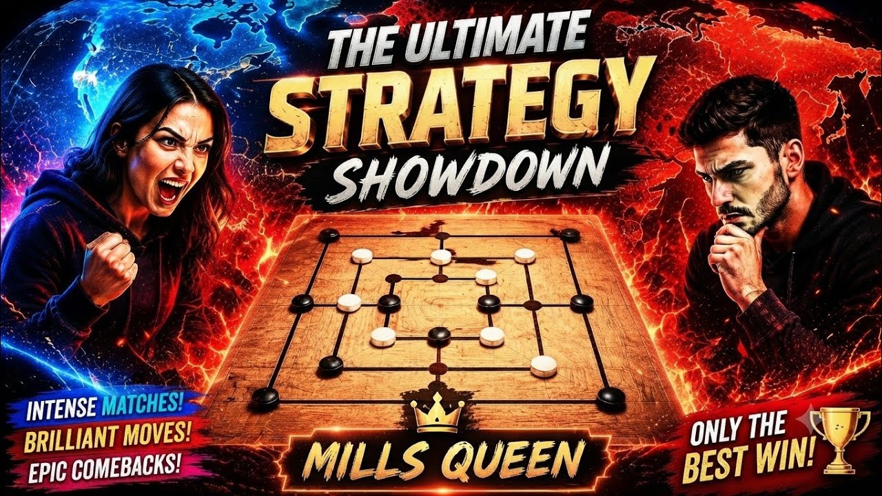 The Ultimate Strategy Showdown🔥Epic Nine Men's Morris Battle 🧠