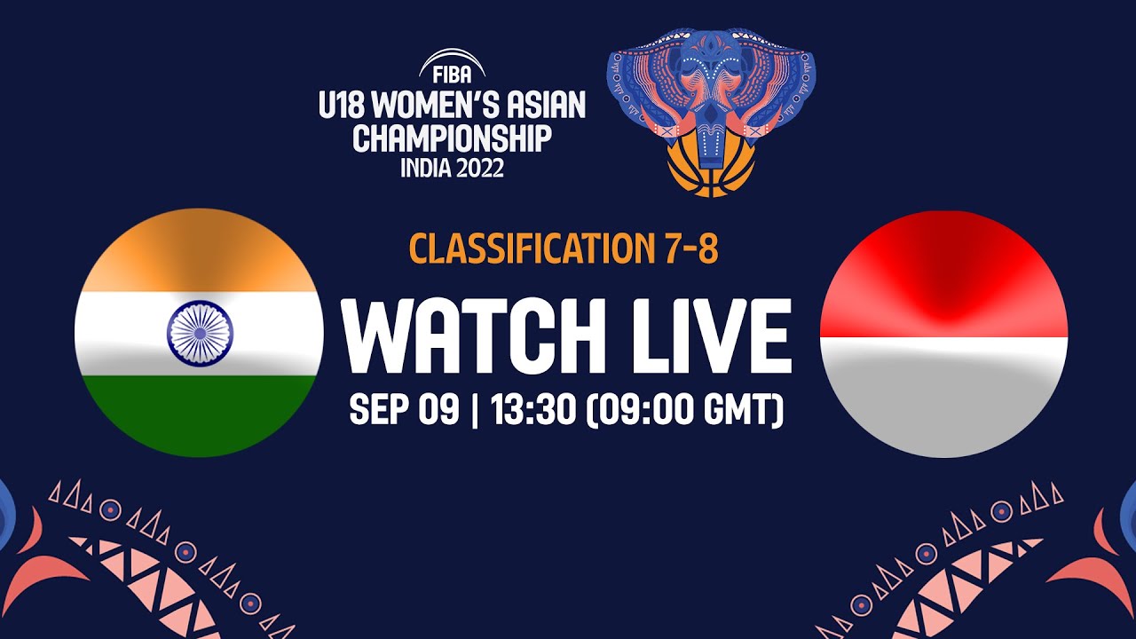 India v Indonesia | Full Basketball Game | FIBA U18 Women's Asian Championship 2022 - Division A
