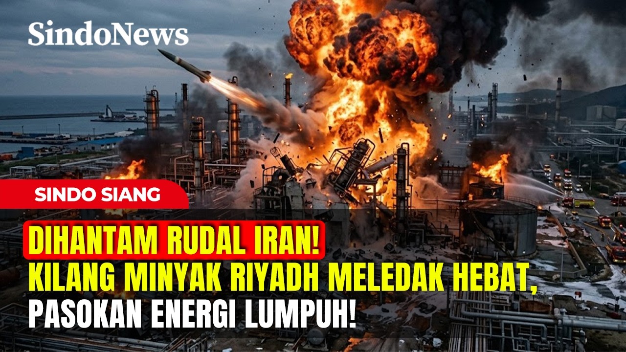 DIHANTAM RUDAL IRAN! Kilang Minyak Riyadh Meledak Hebat, Pasokan Energi Lumpuh! | SindoSiang | 20/03