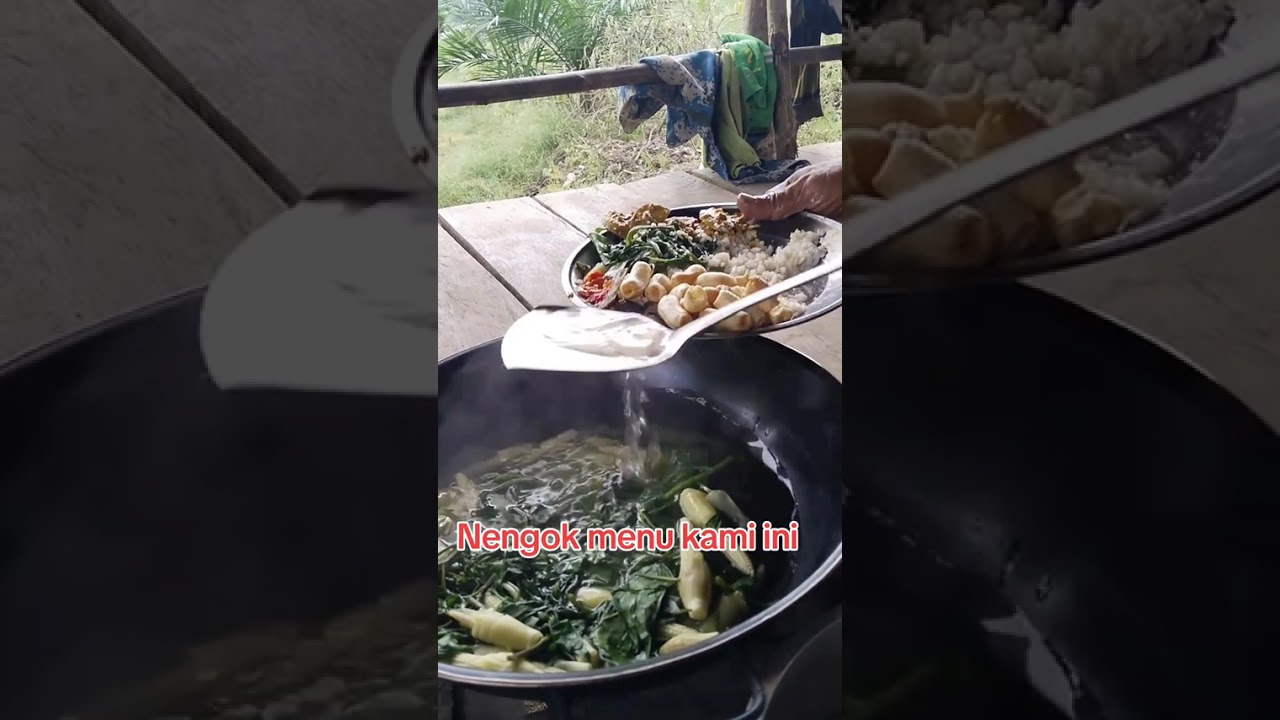Makan dedaunan di masak alakadarnya