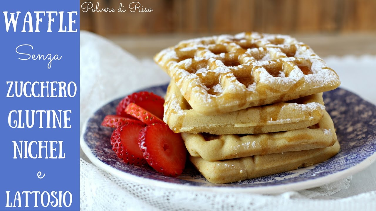WAFFLE senza GLUTINE e zucchero | Polvere di Riso