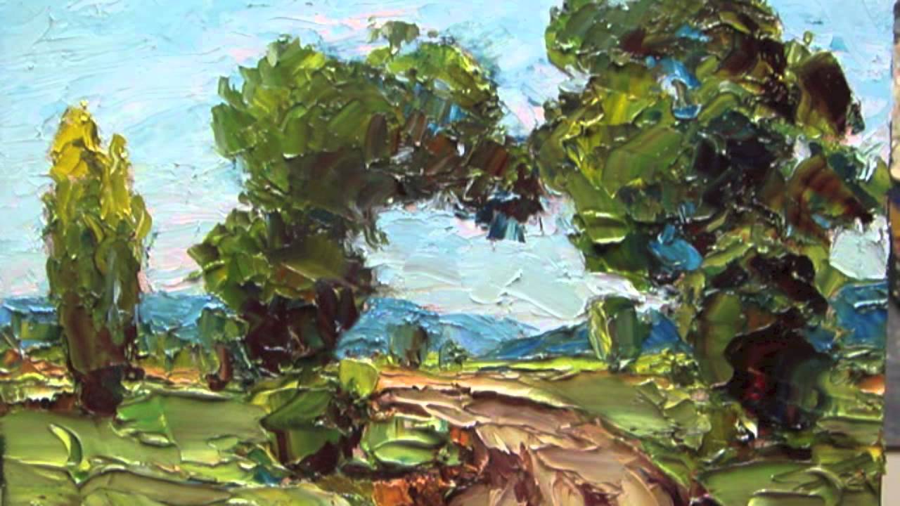 Painting with palette knives