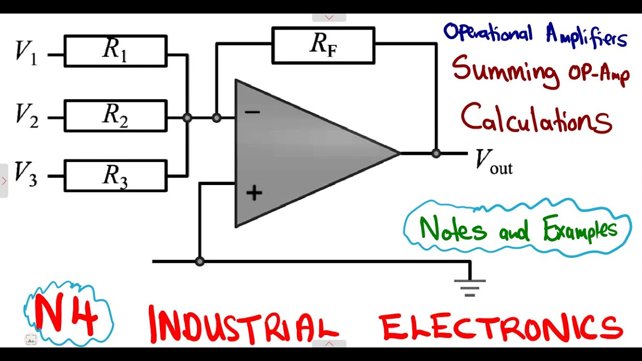 Industrial Electronics N4 Summing Op Amp Calculations - Operational Amplifiers