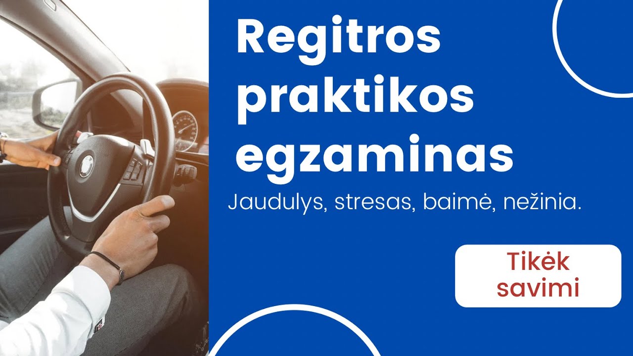 Regitros praktikos egzaminas. Pravažiavimas Tauragėje su Džiugu.