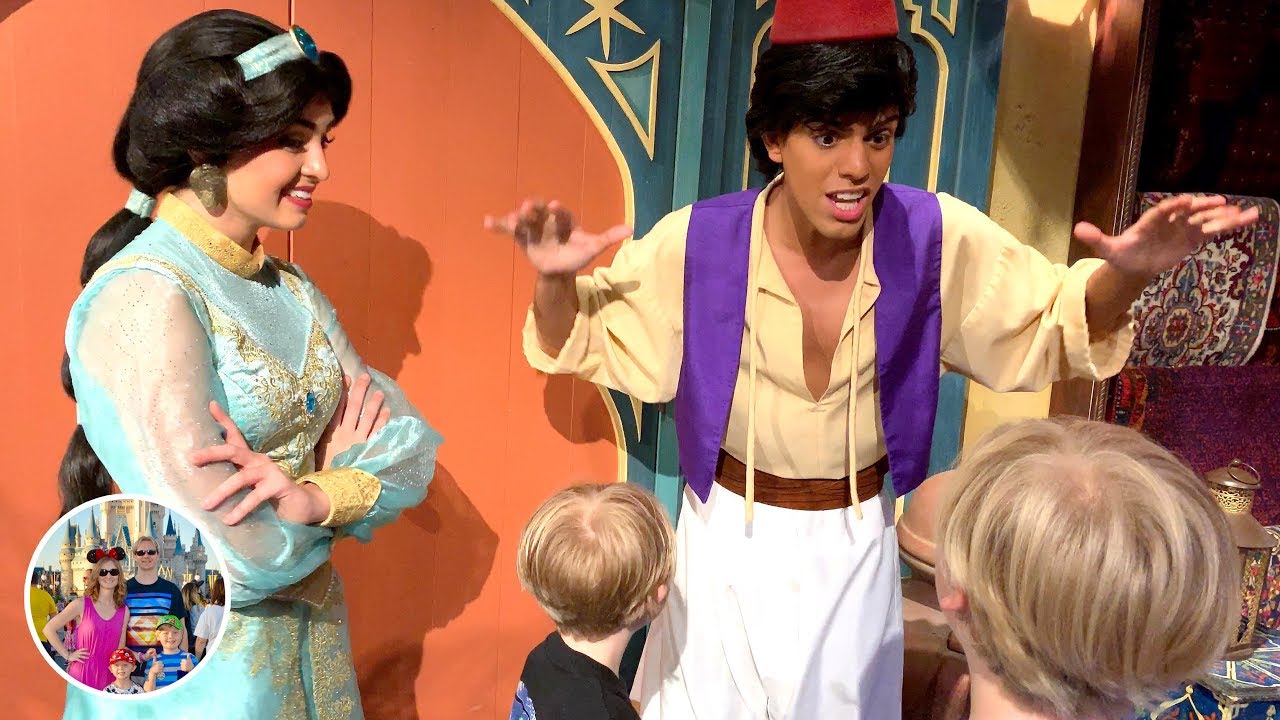 Meeting Princess Jasmine & Aladdin at Walt Disney World