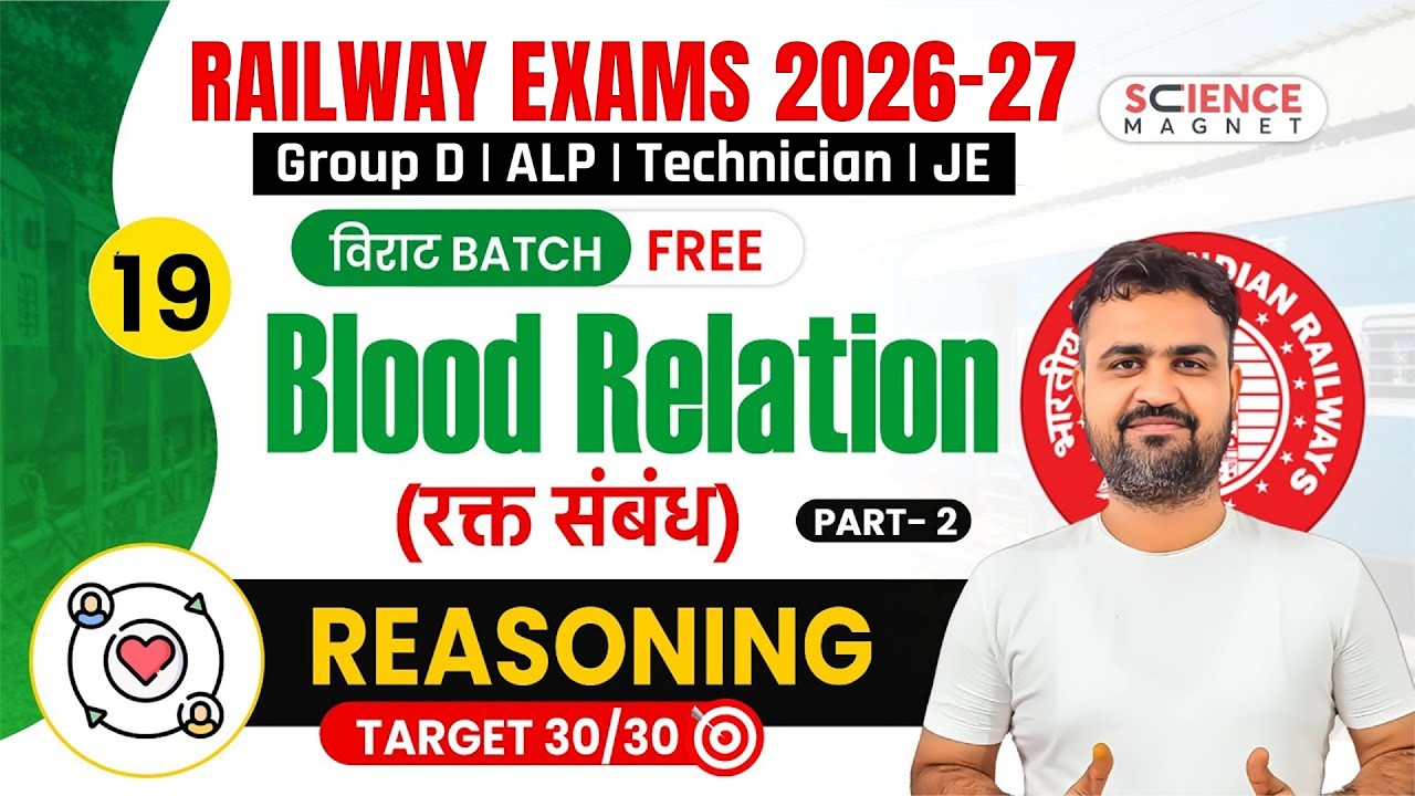 Class-19 | Reasoning Blood Relation | Railway Group D 2025 विराट Batch | Vikas Sir #विराट_Batch