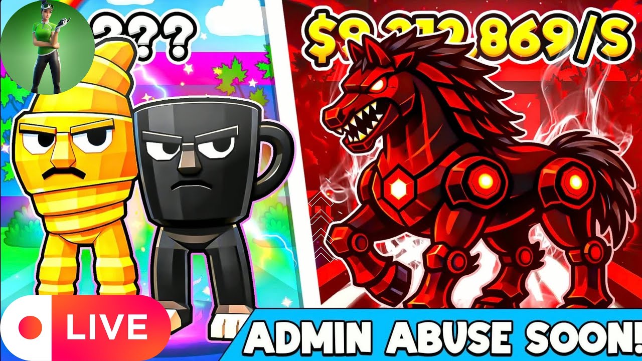🔴ADMIN ABUSE TODAY IN FORTNITE STEAL THE BRAINROT!(LIVE NEW INSANE BRAINROS!)