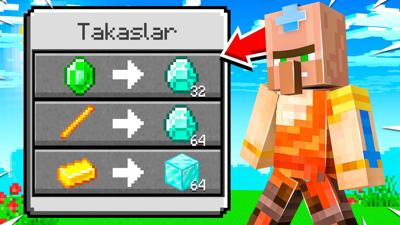 Minecraft K&Ouml;YL&Uuml;DEN ELMAS ALMA BUGU #5 AVATAR BugraaK