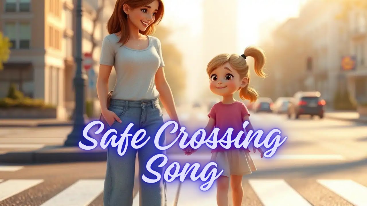Zappi Kids | Safe Crossing Song | Nursery Rhymes | Traffic Safety Songs for Children