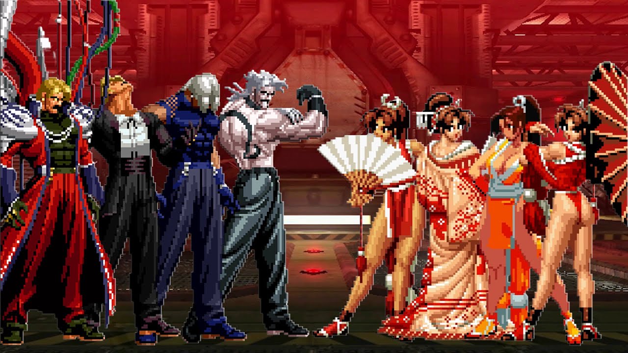 [KOF Mugen] Rugal Bernstein Team vs Mai Shiranui Team