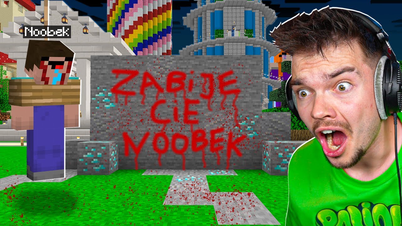 KTOŚ CHCE ZABIĆ NOOBKA w Minecraft! 💀