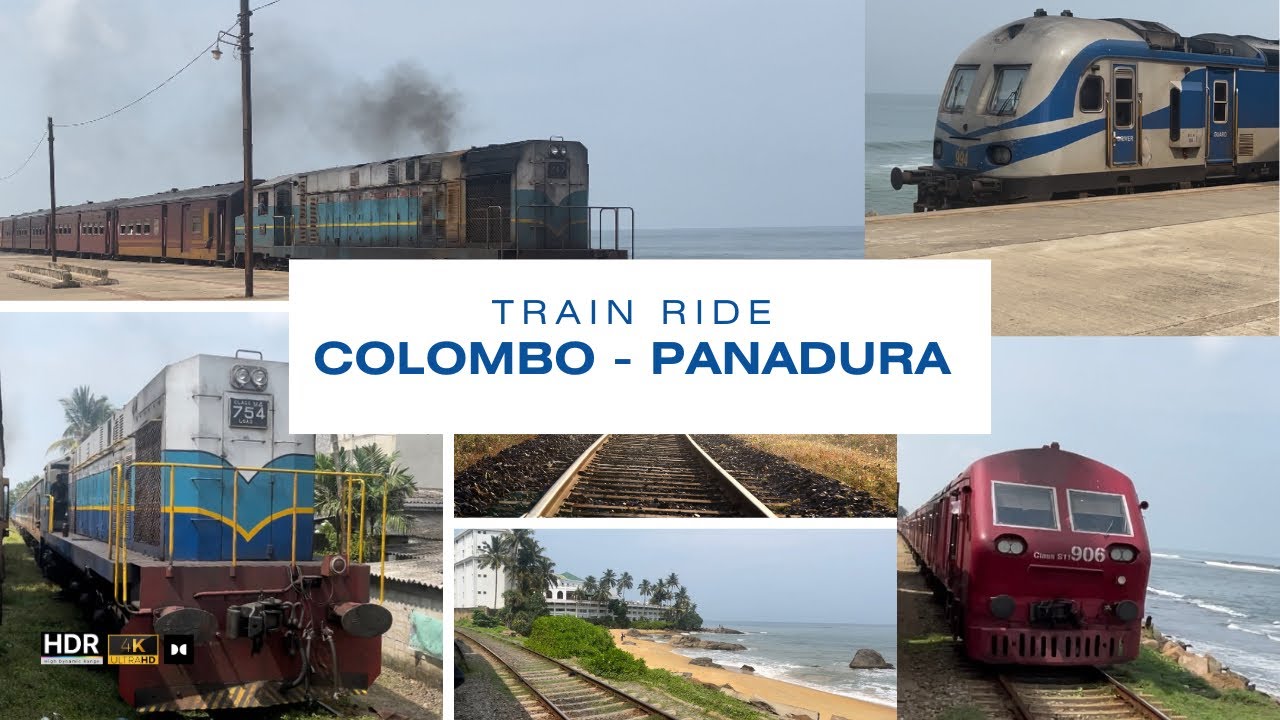 Scenic Journey: Colombo to Panadura Train Ride Experience | Sri Lanka Rail Adventure