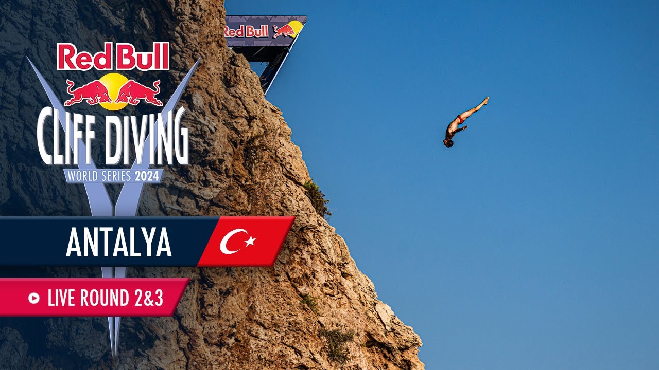 Diving off the Cliffs in Antalya, TUR | ROUND 2+3 | Red Bull Cliff Diving World Series 2024