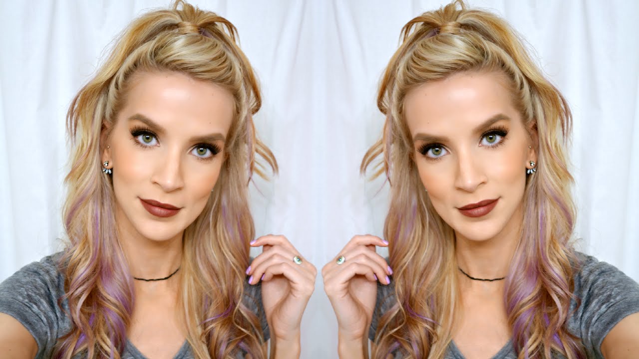 HAIR TUTORIAL: High Half Up Ponytail! (Pebbles Pony) | LeighAnnSays
