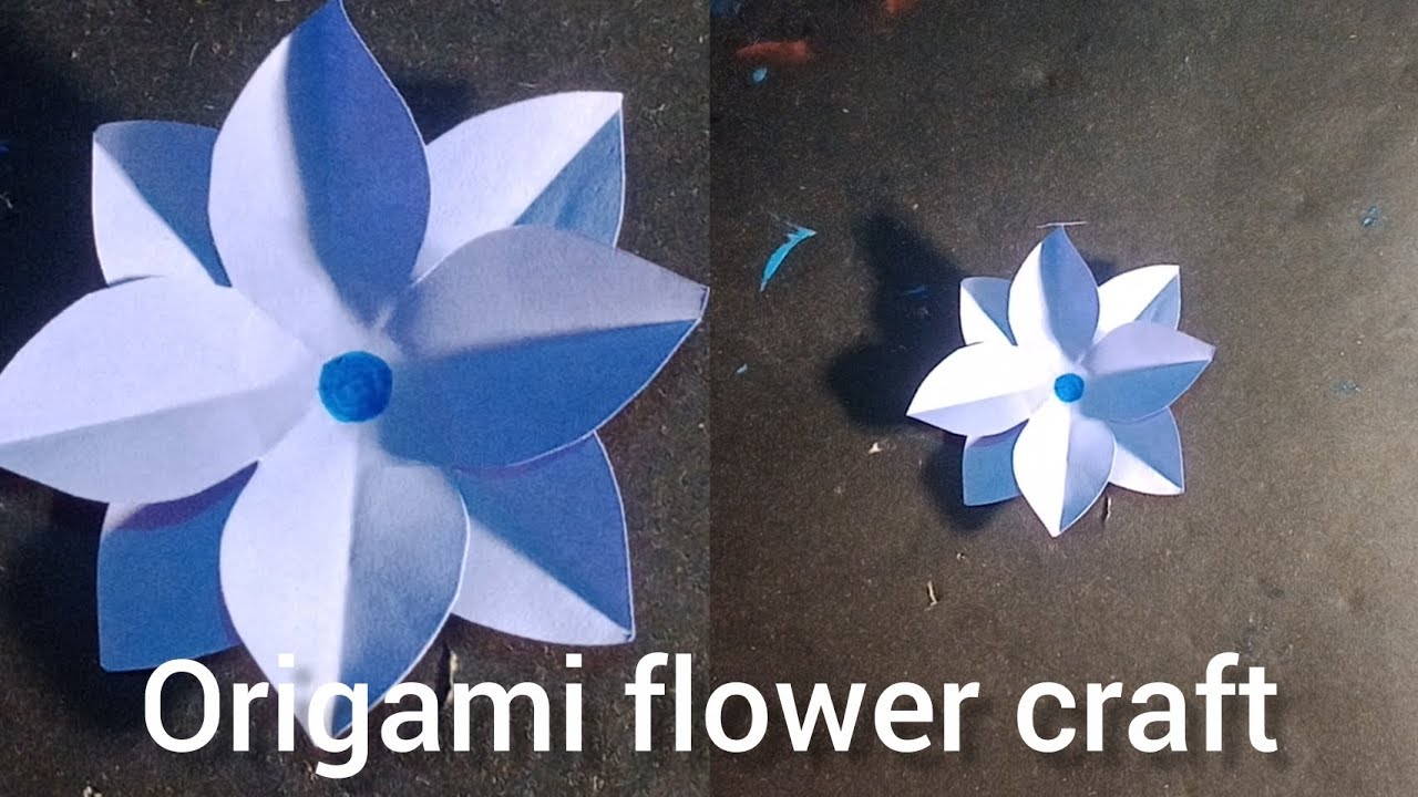Origami flower craft#artwithzaryal#inshot#diy #artandcraft #viralvideo #papercraft #trendingvideo