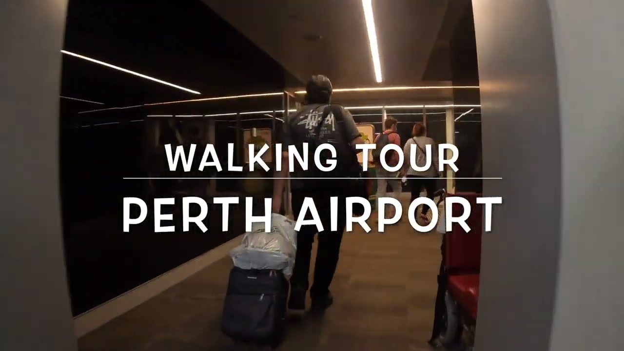 Perth Airport Australia Walk Tour  [4K] パース空港 オーストラリア 【4K高画質】