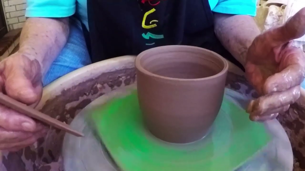 ♥ Teach yourself to throw pottery! Center-cone-open pull wall & shape. +Saving a failed mug! ASMR
