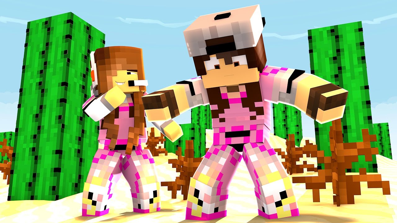 Minecraft: CORRIDA PVP - MENINAS!