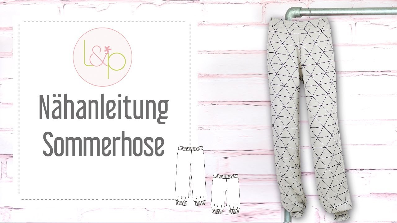 Nähanleitung lillesol Sommerhose - eine luftige Hose nähen