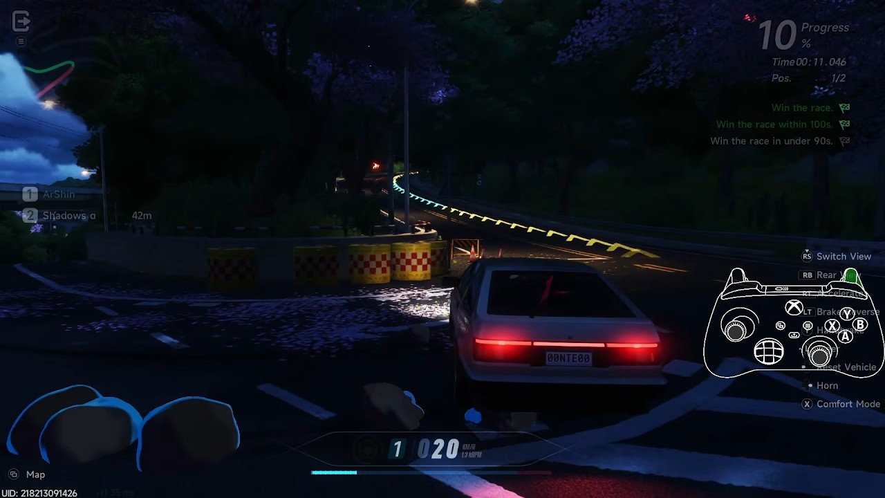 [NTE] Drifting with controller | Night Time