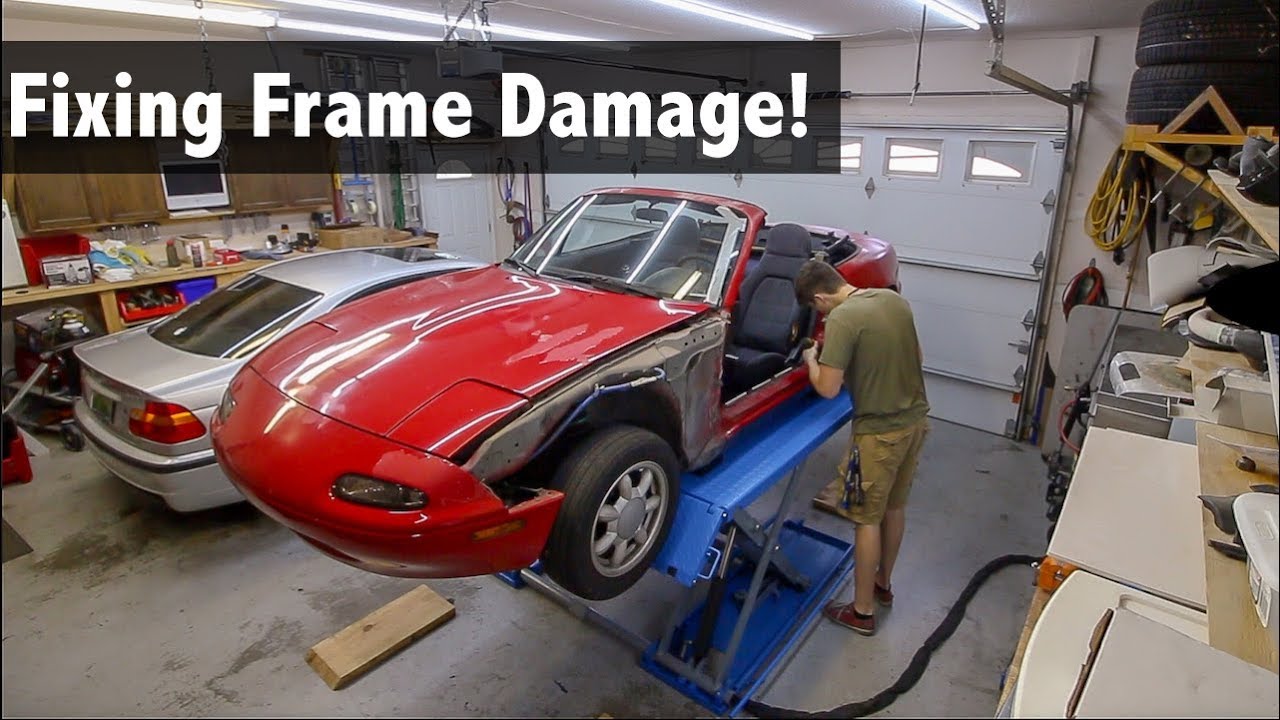 Fixing The Frame Damage On My Miata