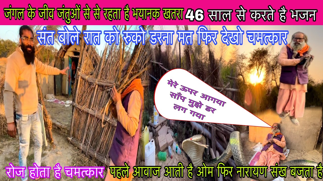 जंगल के जीव जंतुओं से रहता है भयानक खतरा 46 साल से करते है भजन || Vk Baba vlogs 