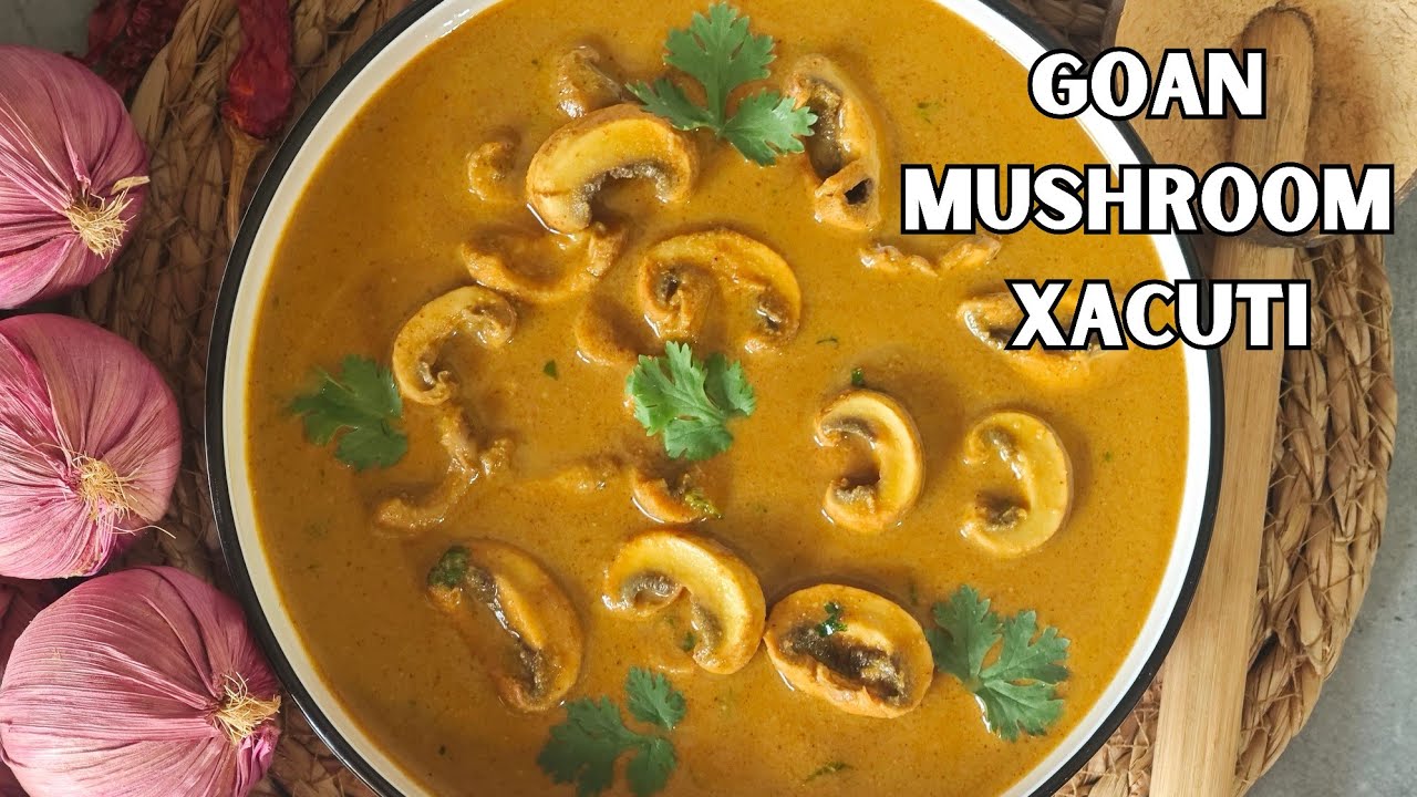 The PERFECT Goan Mushroom Xacuti | Almyache Tonak | Goan Style Mushroom Curry
