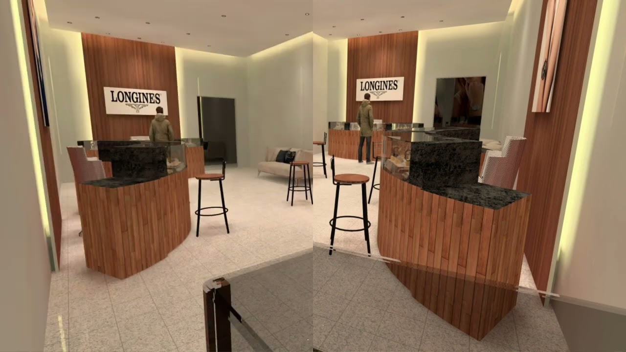 Lighting Design In Watch Shop Project #dialuxevo #lightingdesign #interiordesign