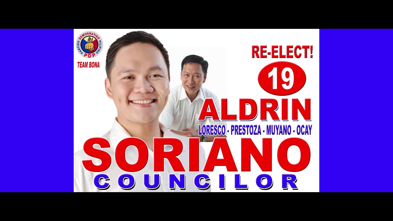 RE-ELECT COUNCILOR ALDRIN SORIANO OF MANGALDAN,PANGASINAN