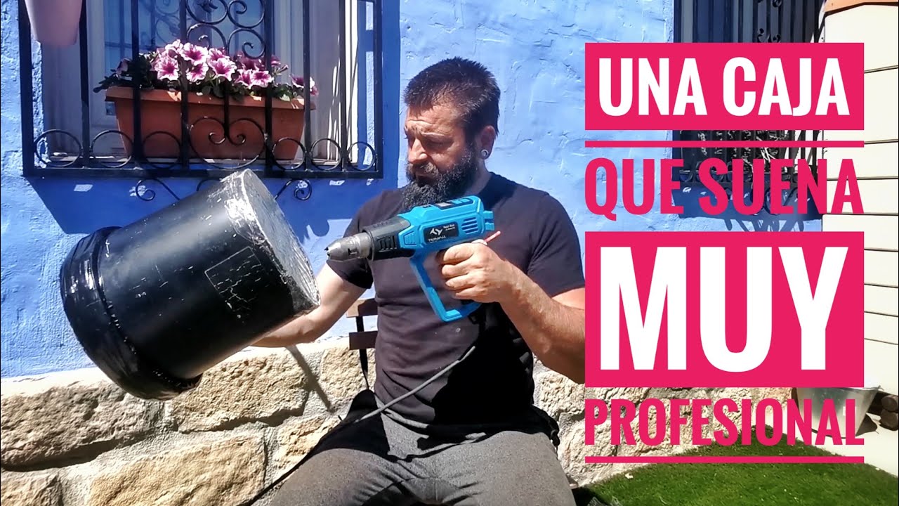 Cómo hacer una caja con parches de plástico y bordones. Instrumento reciclado #darlalata