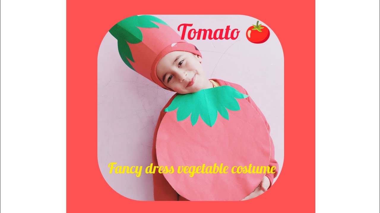 Fancy dress competition first 🥇 Price# Vegetable/ Tomato 🍅@adrijastuticreativecorner1846
