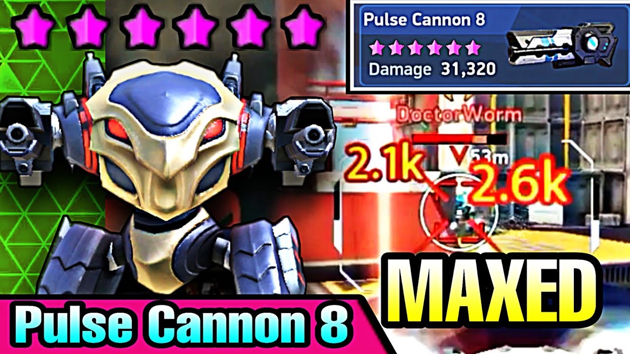 Maxed Pulse Cannon 8- ⚡Shadow⚡ || Mech Arena || You Can't See Me 😈