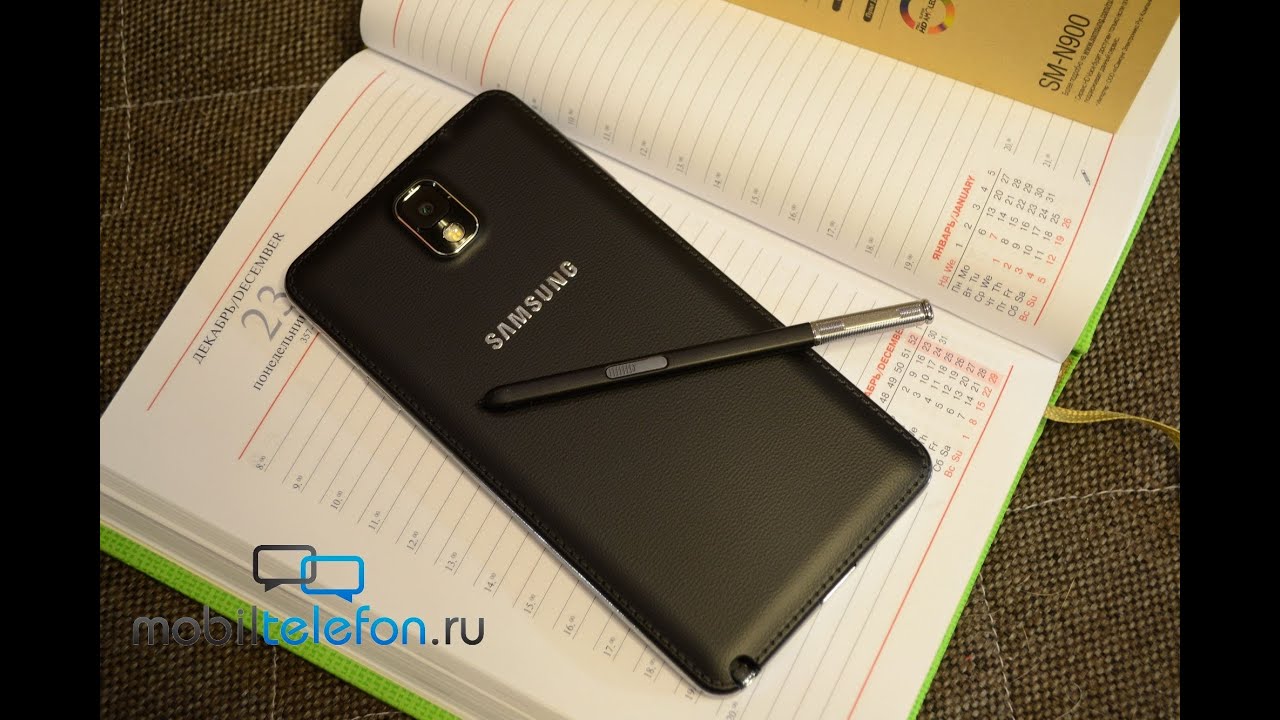 Распаковка Samsung Galaxy Note 3 в черном цвете (unboxing)