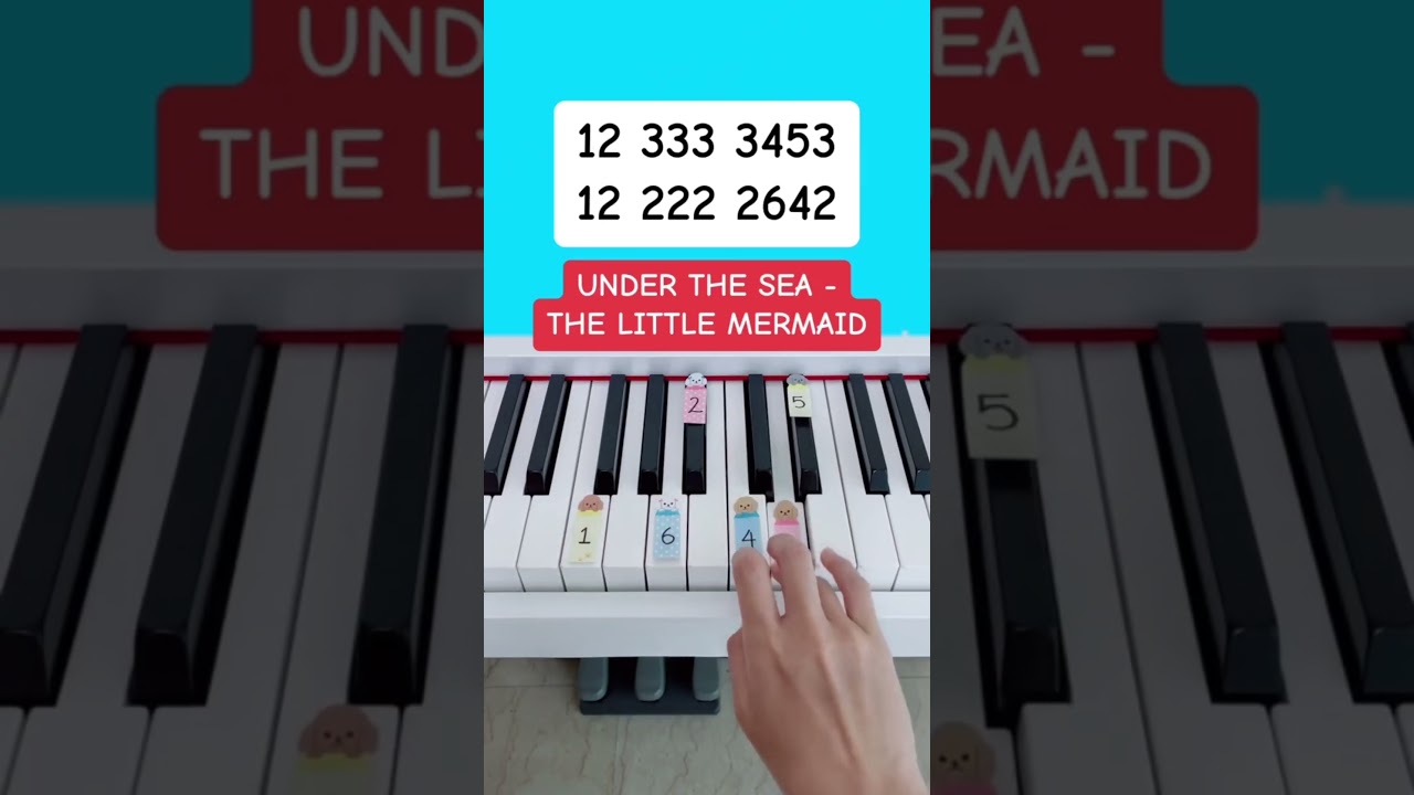 Under The Sea - The Little Mermaid (Piano Tutorial) #underthesea #thelittlemermaid #disneypiano